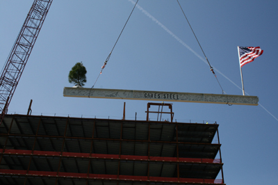 Topping off ceremony for the Sherman Center at UMass Medical School in Worcester