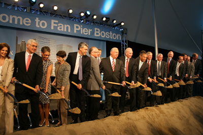 Ground breaking event for Vertex Pharmaceutical’s new headquarters in South Boston